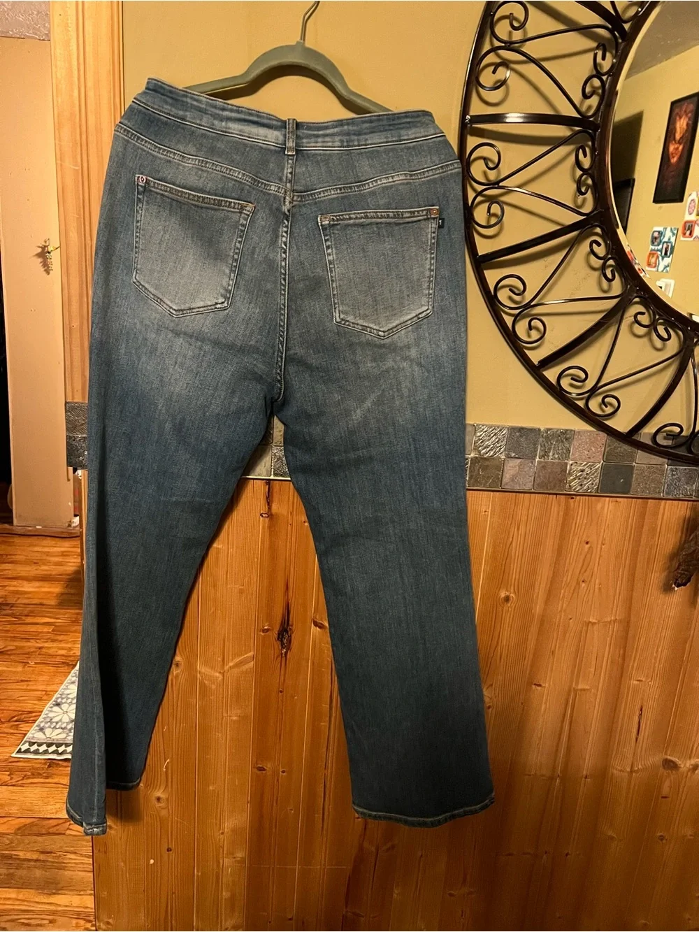 Anthropologie Blue Wide-Leg Jeans